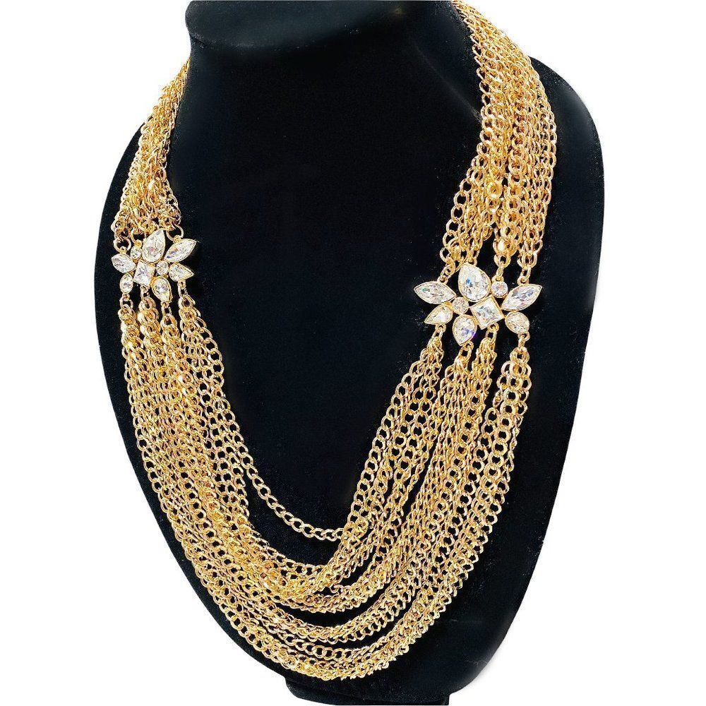 NEW MMCrystal Design Custom Gold Chain Necklace